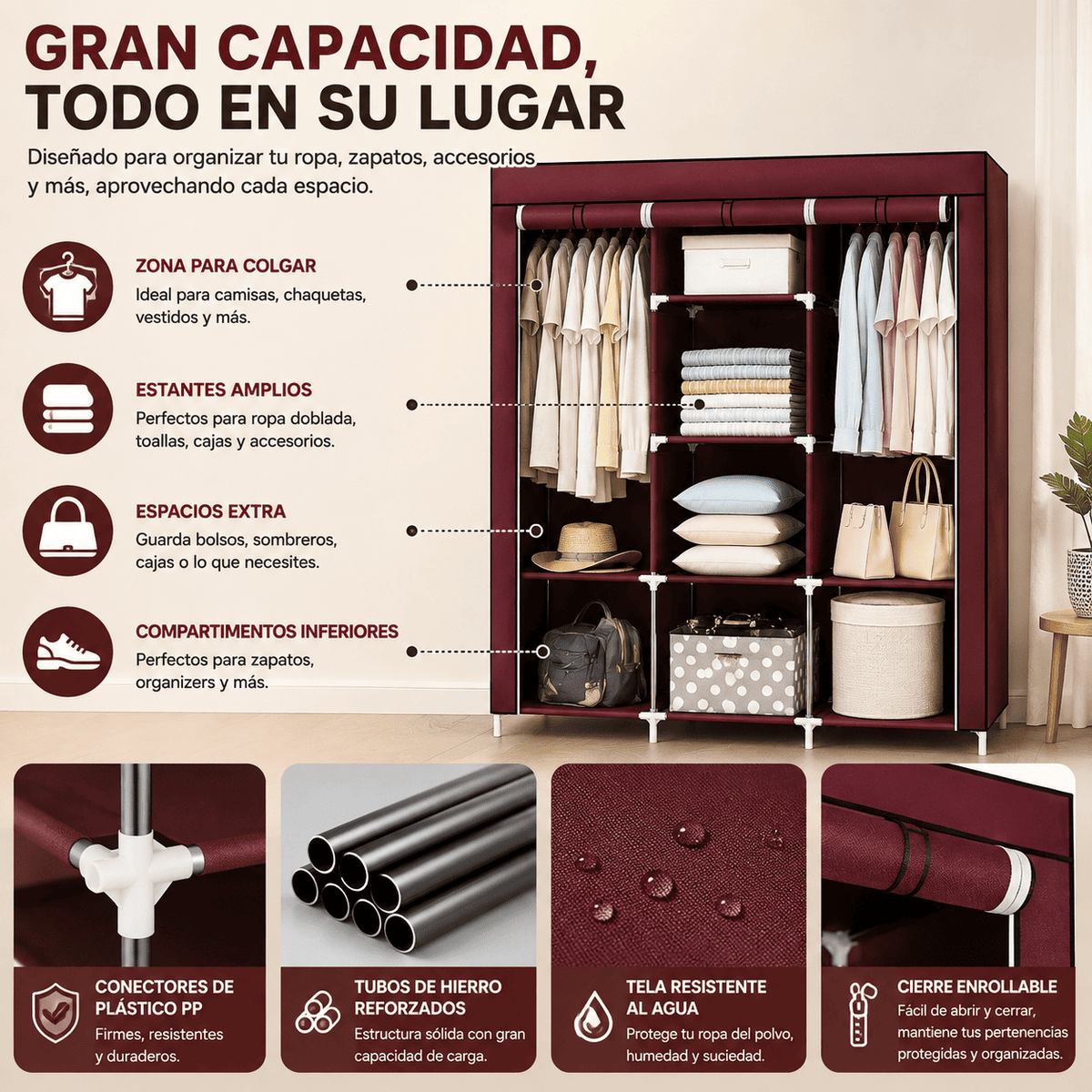 Closet  Organizador: El Fin del Desorden en Tu Pieza