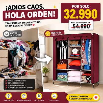 Closet  Organizador: El Fin del Desorden en Tu Pieza