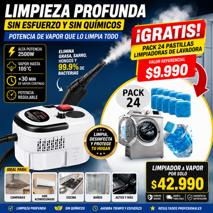 Limpiador a Vapor Profesional-Antivacterias