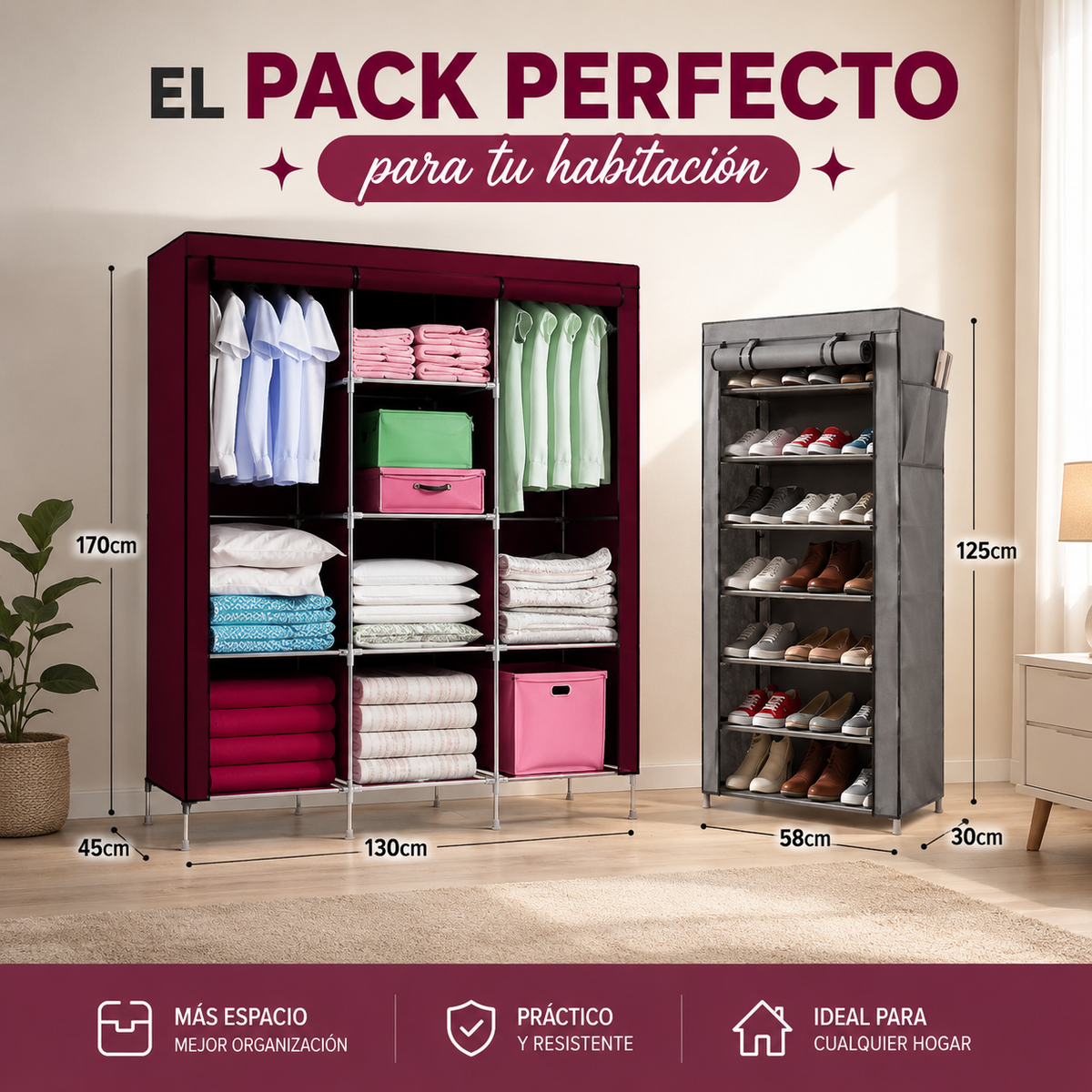 Closet  Organizador: El Fin del Desorden en Tu Pieza