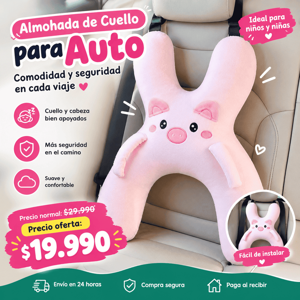 Almohada Cervical para Niños.