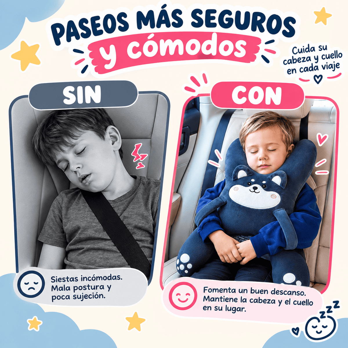 Almohada Cervical para Niños.