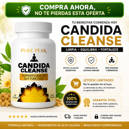 Candida Cleanse — Adiós a la Hinchazón, el Cansancio y los Hongos Desde Adentro