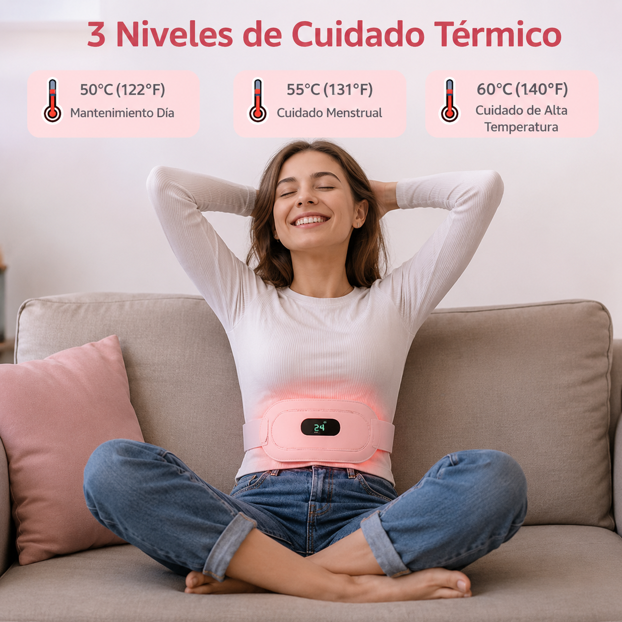 Cinturon Termico Para Masajes-Alivio Instantáneo Donde lo Necesites