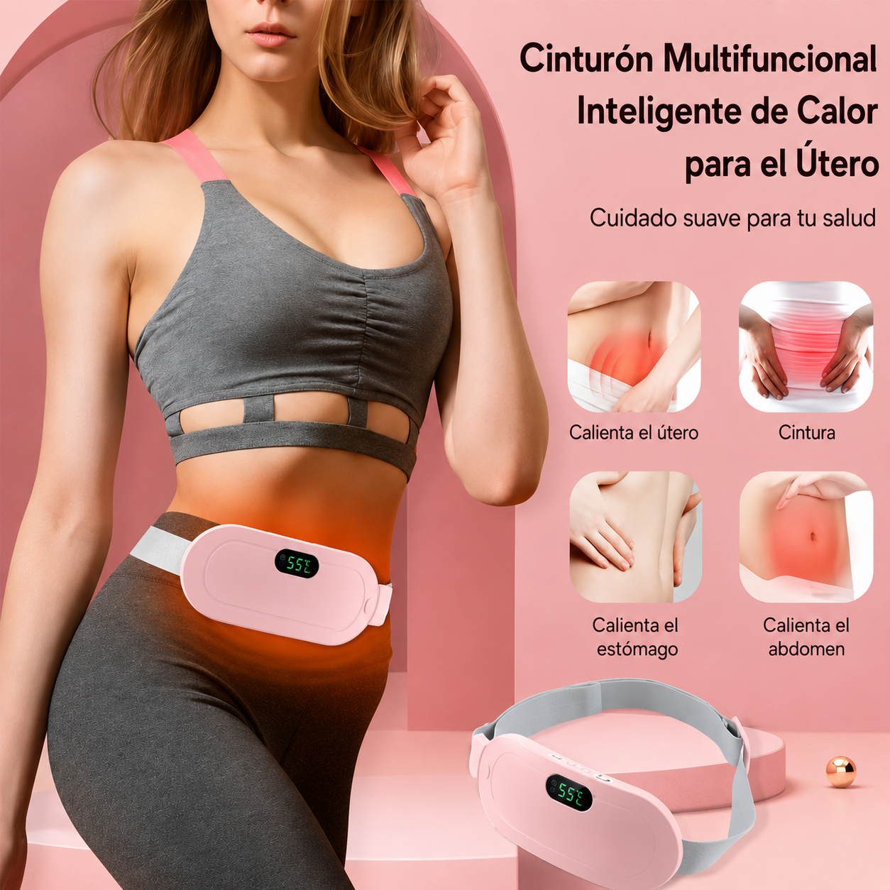 Cinturon Termico Para Masajes-Alivio Instantáneo Donde lo Necesites
