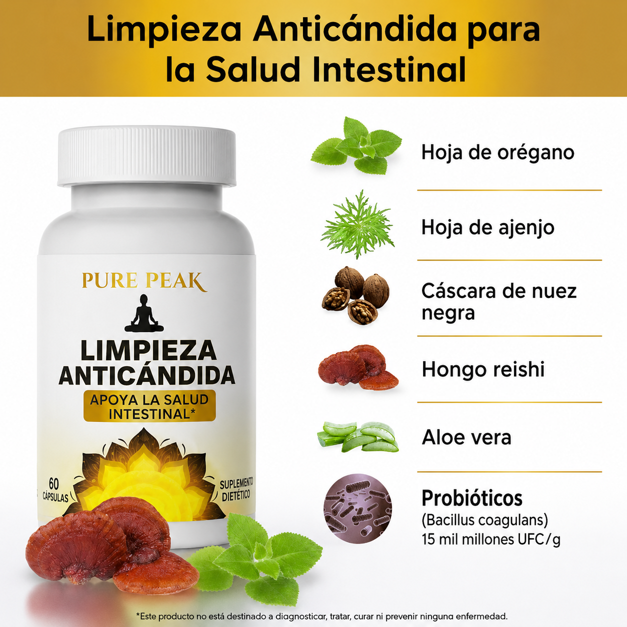 Candida Cleanse — Adiós a la Hinchazón, el Cansancio y los Hongos Desde Adentro