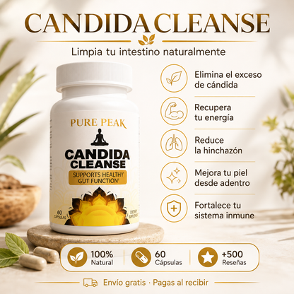Candida Cleanse — Adiós a la Hinchazón, el Cansancio y los Hongos Desde Adentro