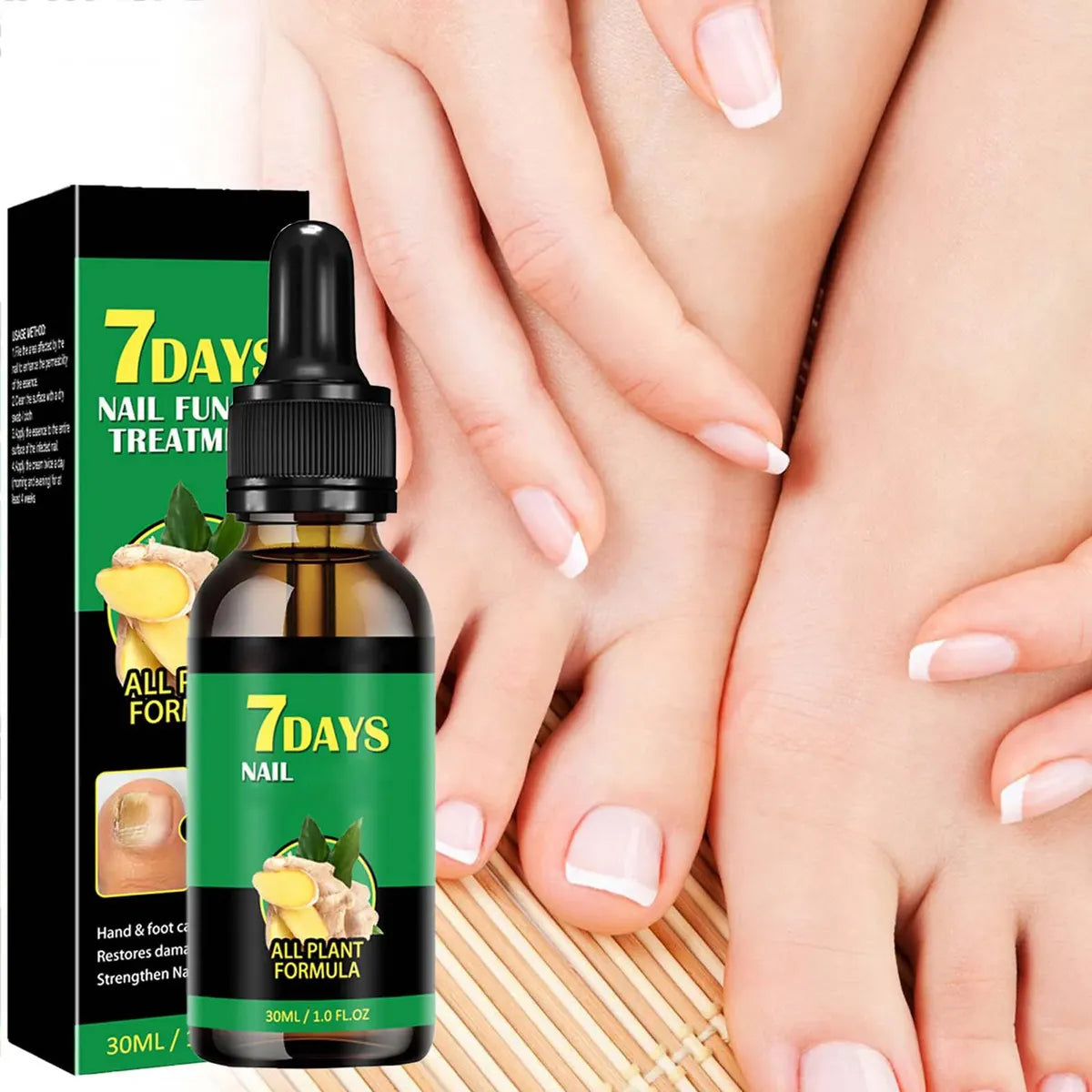 Serum de Jengibre para Uñas Sanas Fuertes.