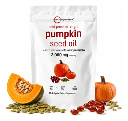 Aceite de Semilla de Calabaza-Fórmula Natural 90 Cápsulas.