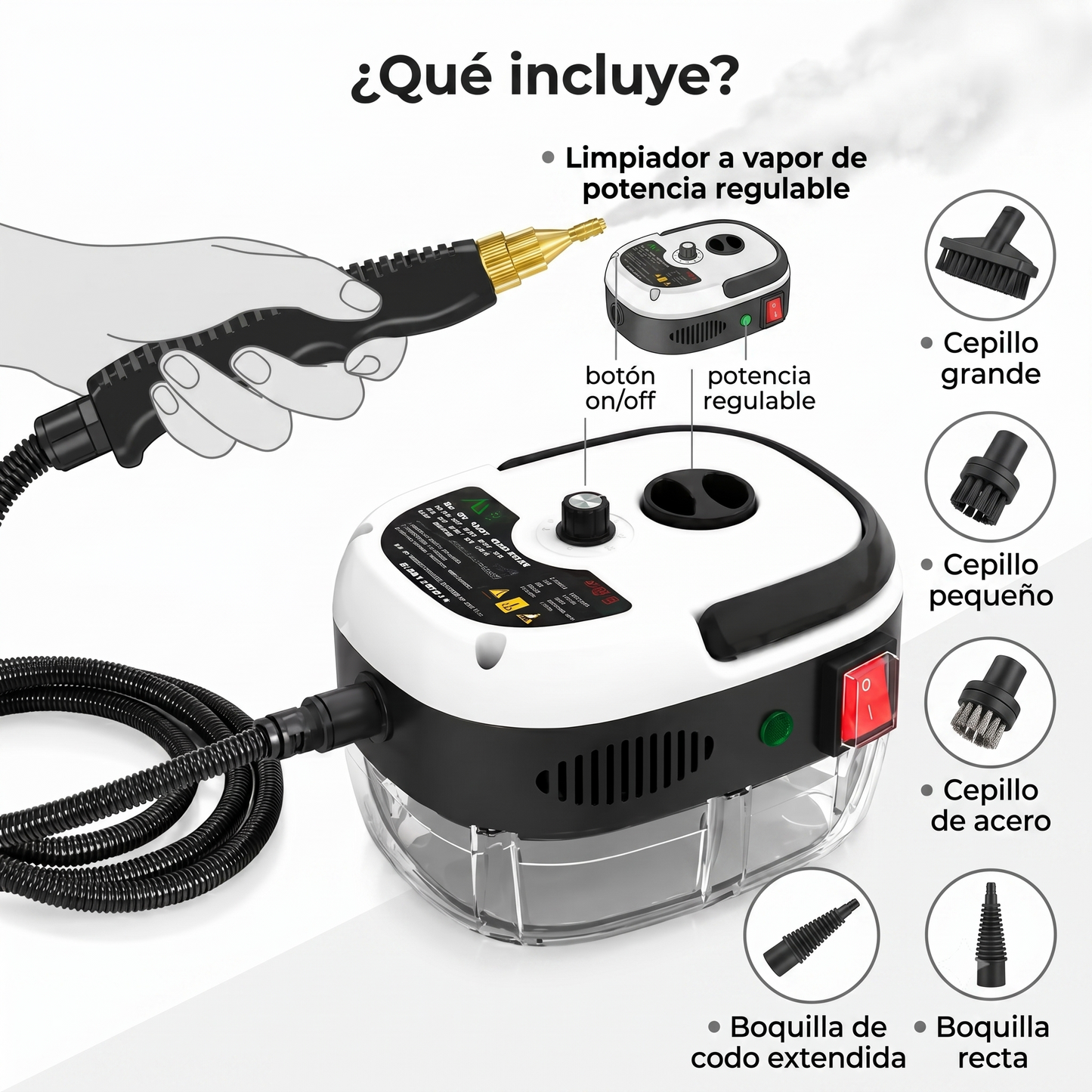 Limpiador a Vapor Profesional-Antivacterias
