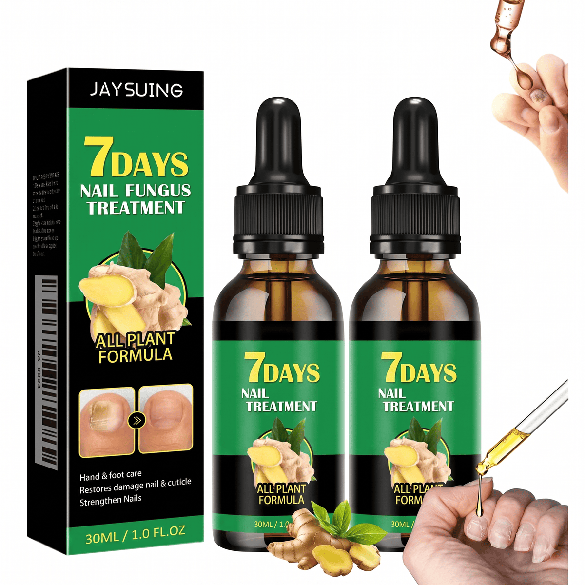Serum de Jengibre para Uñas Sanas Fuertes.