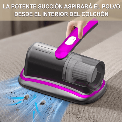 Aspiradora UV 3 en 1 - Elimina Polvo, Ácaros y Pelos en Minutos.