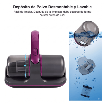 Aspiradora UV 3 en 1 - Elimina Polvo, Ácaros y Pelos en Minutos.