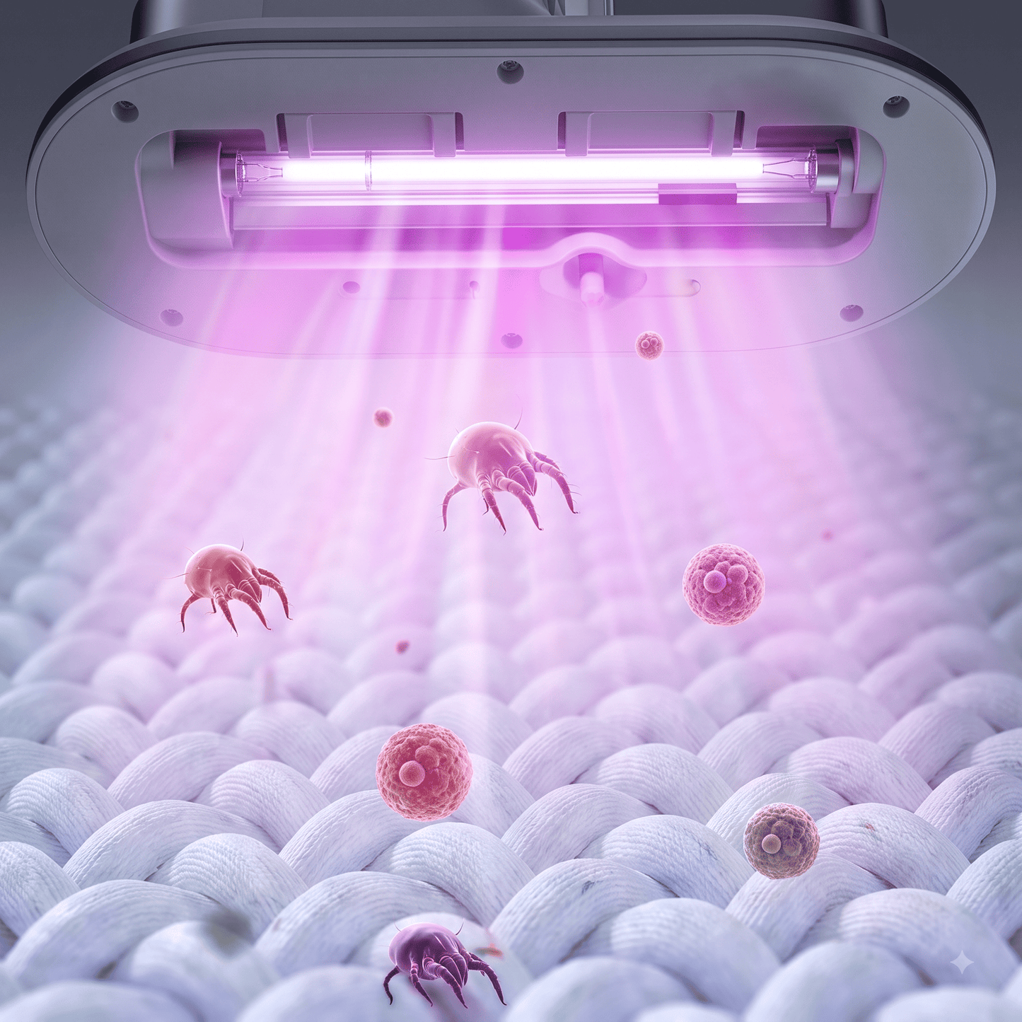 Aspiradora UV 3 en 1 - Elimina Polvo, Ácaros y Pelos en Minutos.