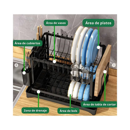 Escurridor Inoxidable premium 2 Niveles