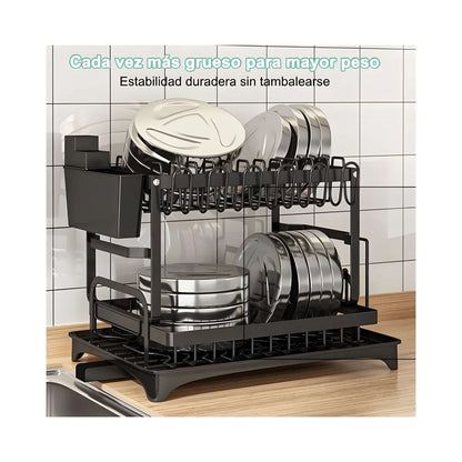 Escurridor Inoxidable premium 2 Niveles
