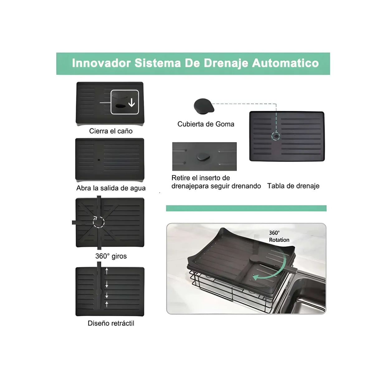 Escurridor Inoxidable premium 2 Niveles